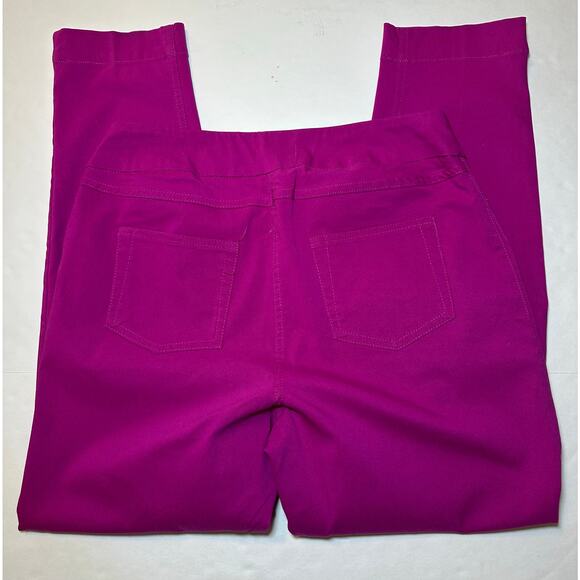 Soft Surroundings Women's Size Large Fuchsia Pull On Pants Stretch - Picture 7 of 7